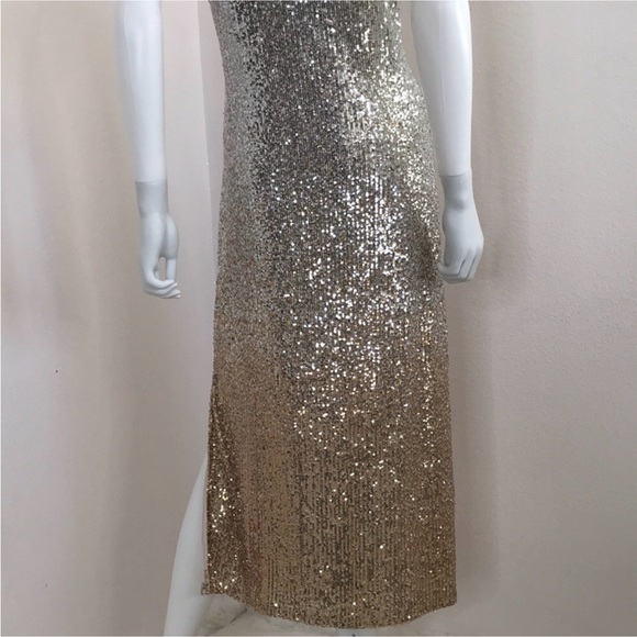 Chelsea & Violet L silver and gold sequin dress size L party dress - Picture 7 of 13